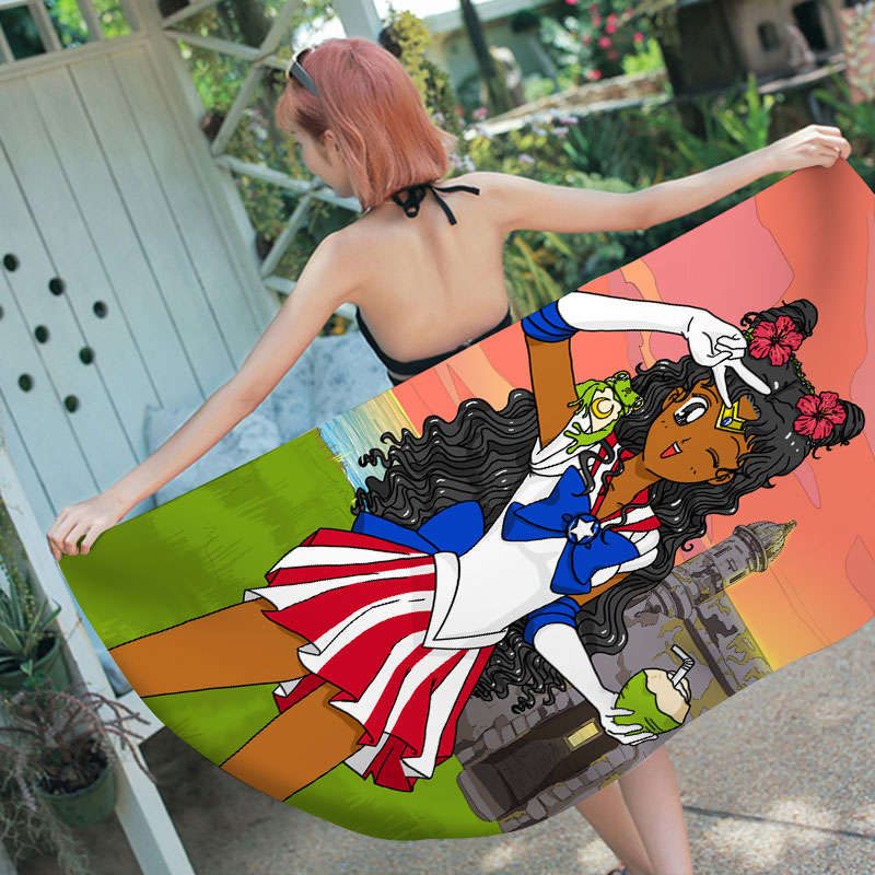 SAILOR BORICUA BEACH TOWEL