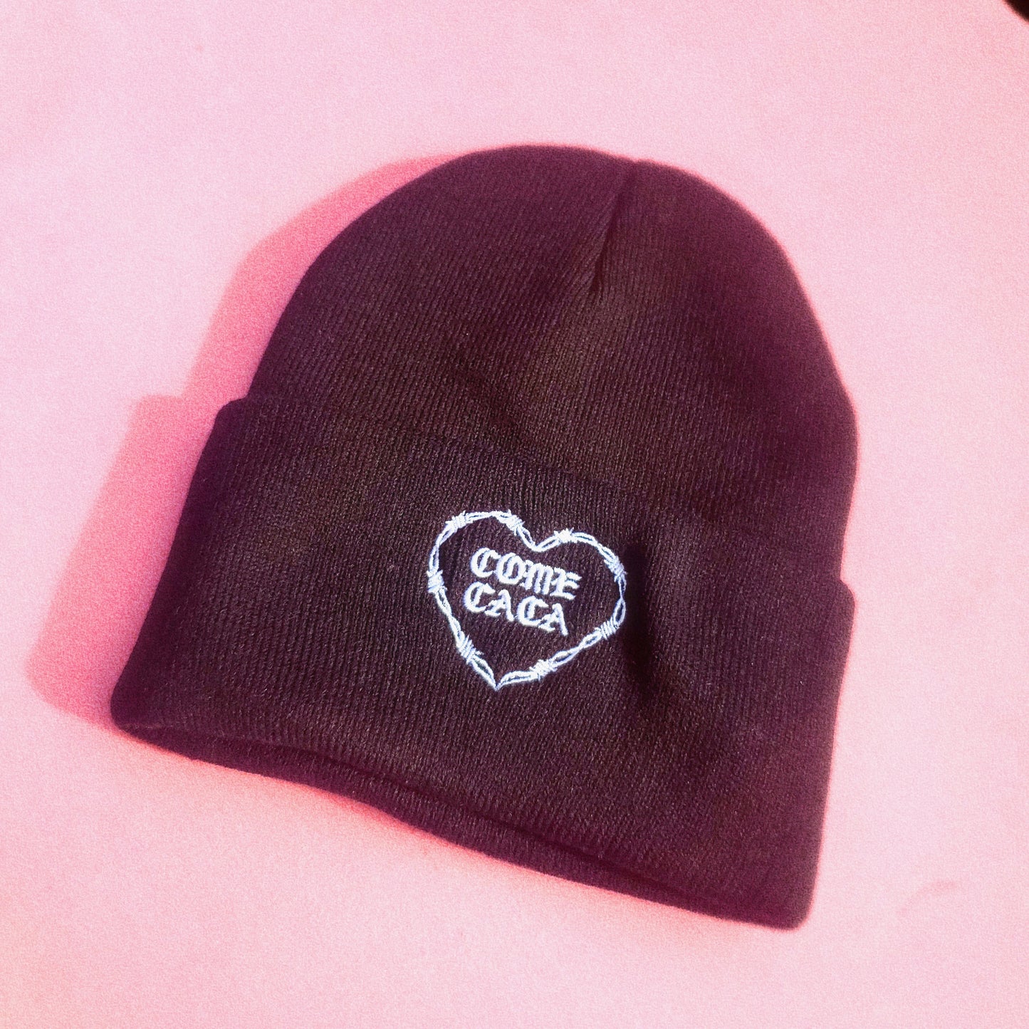 BLACK COME CACA BEANIE