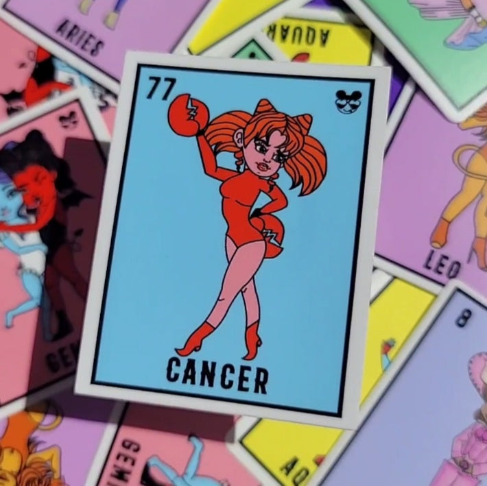 CANCER ZODIAC LOTERIA STICKER