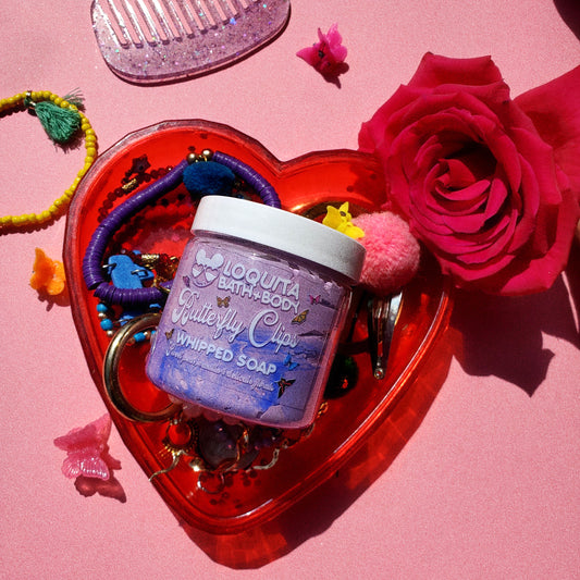 BUTTERFLY CLIPS WHIPPED SOAP