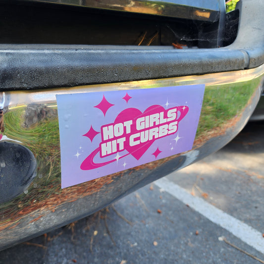 HOT GIRLS BUMPER STICKER