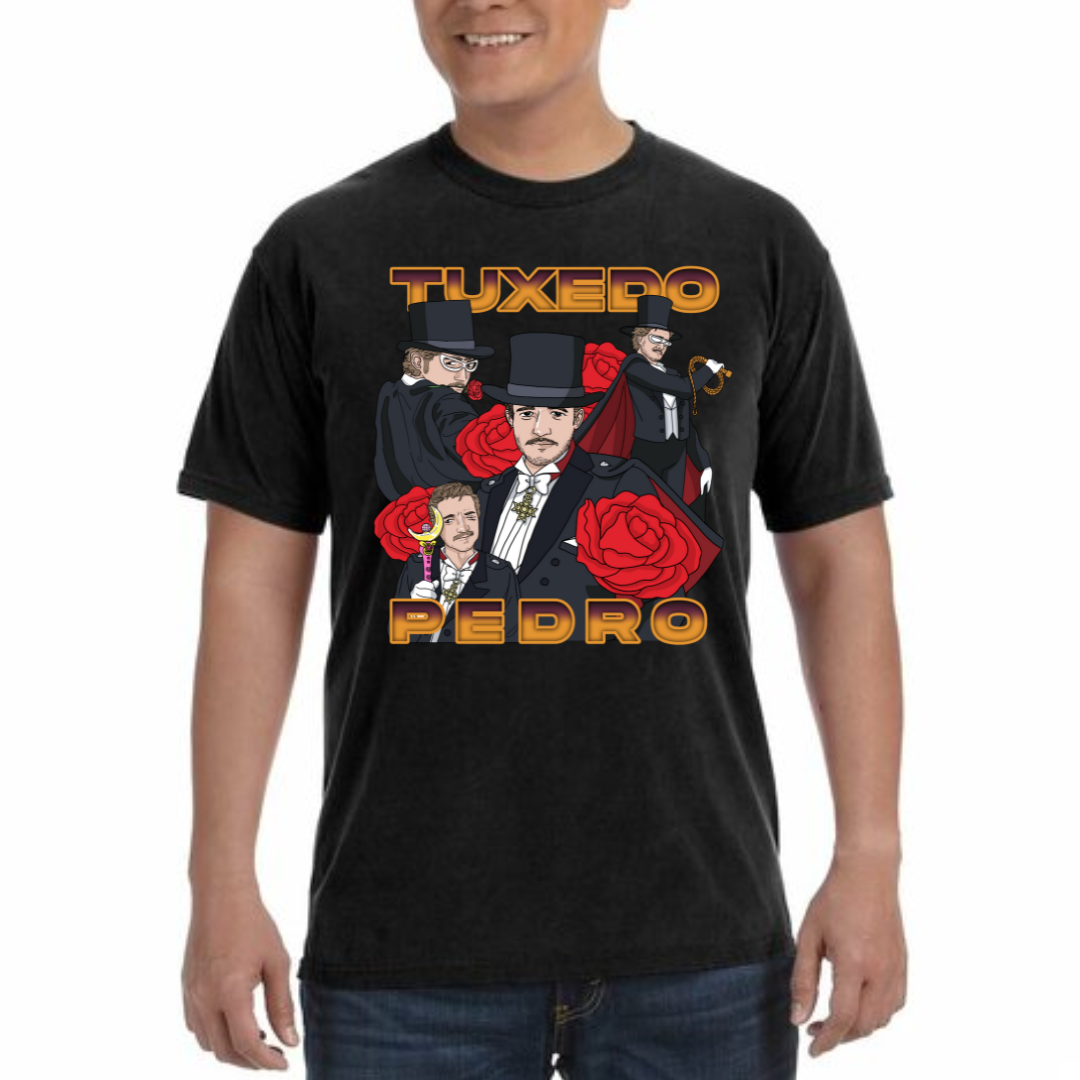 TUXEDO PEDRO BLACK TEE SHIRT