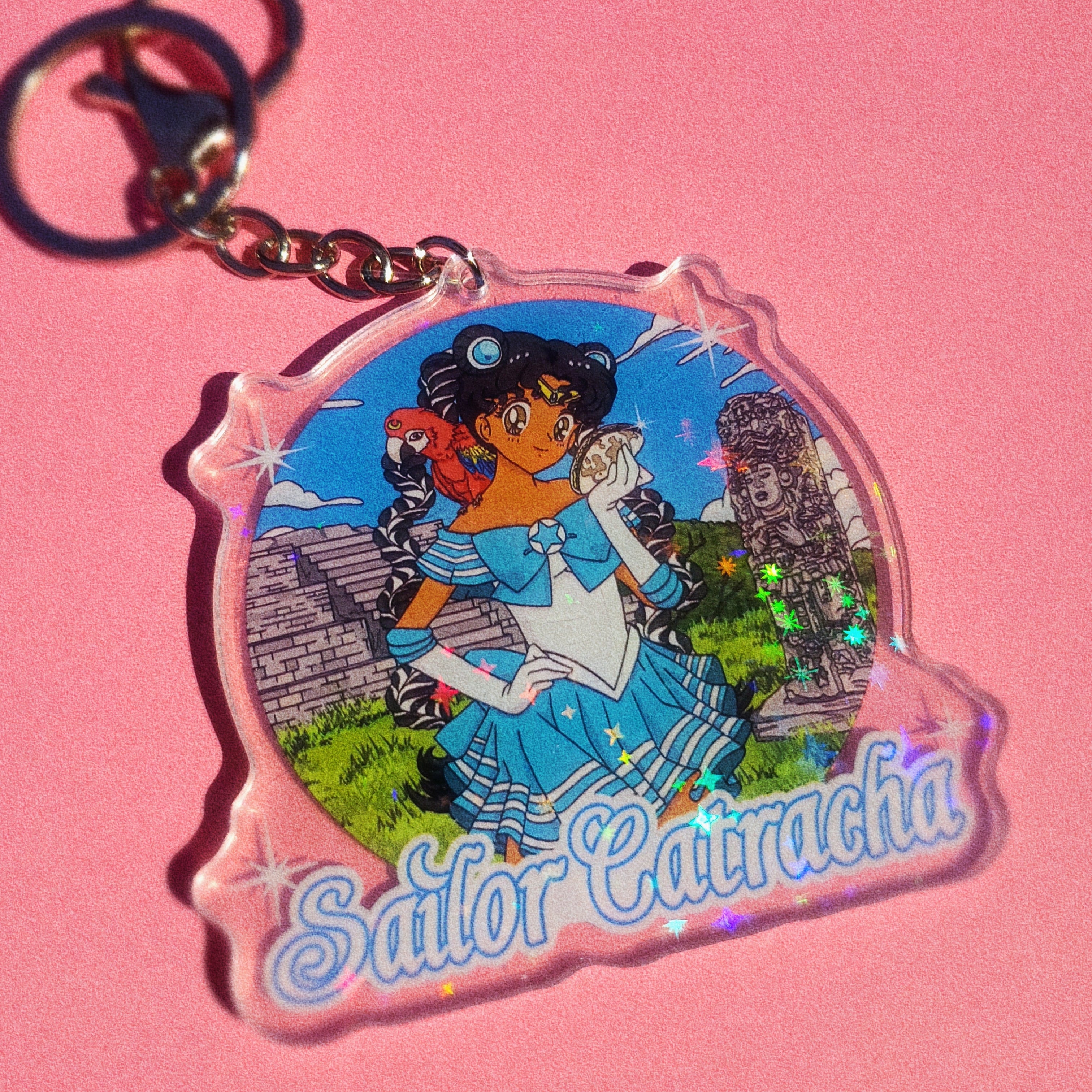 CATRACHA KEYCHAIN LOQUITA BATH catracha-keychain-loquita-bath