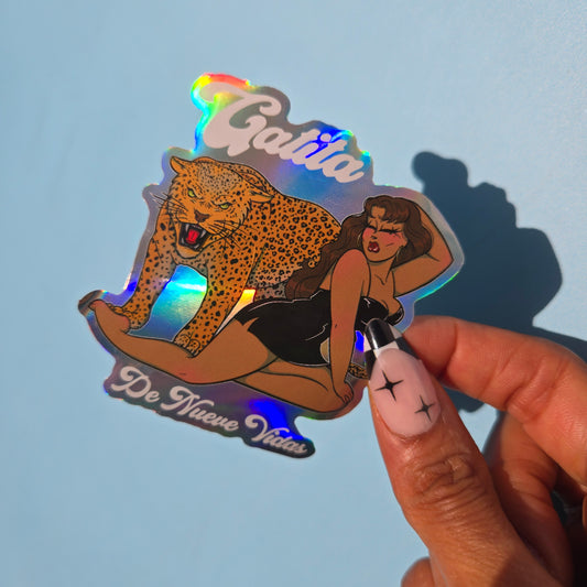 GATITA HOLOGRAPHIC STICKER