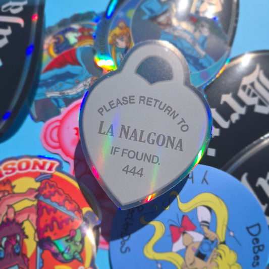 LA NALGONA HOLOGRAPHIC STICKER