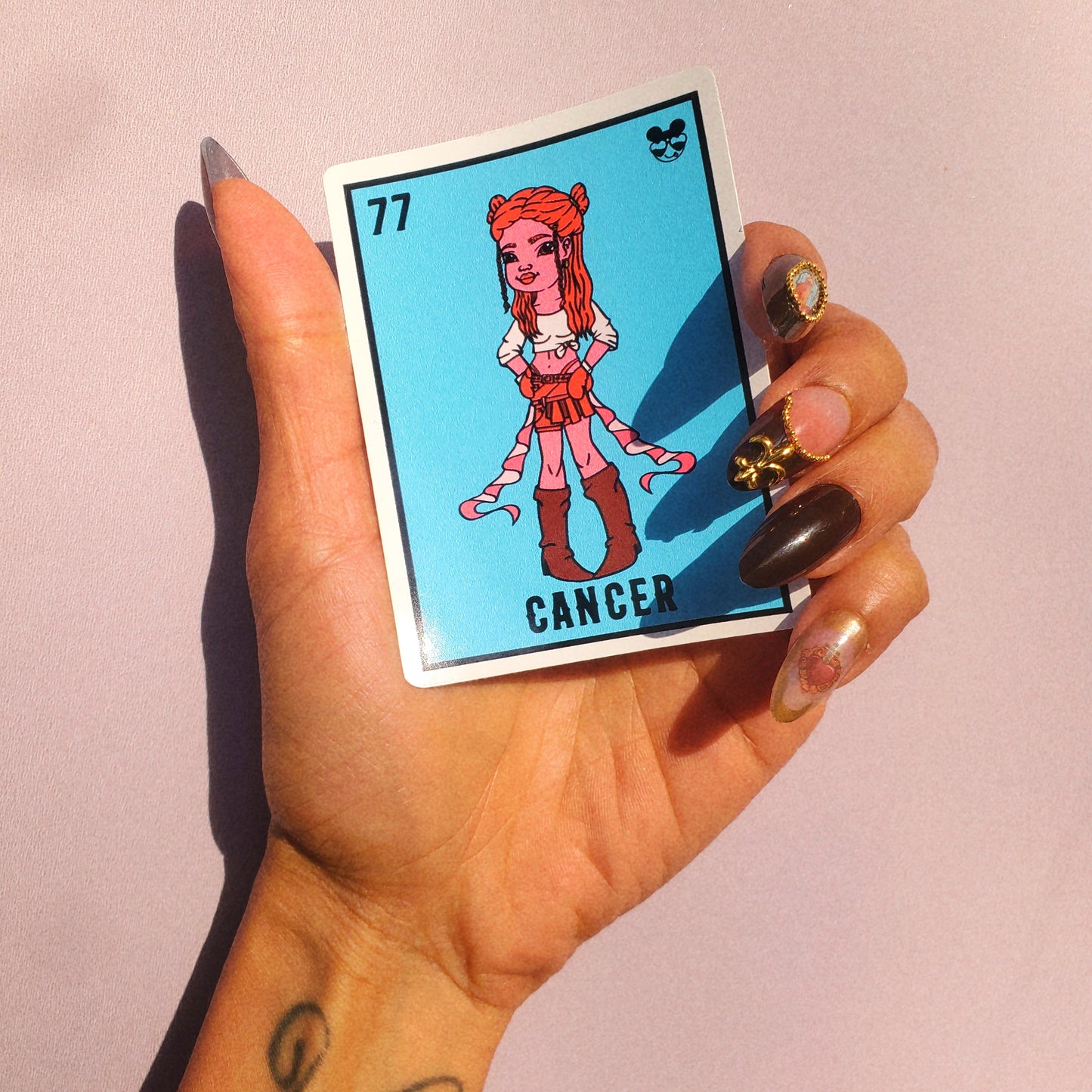 CANCER ZODIAC LOTERIA STICKER
