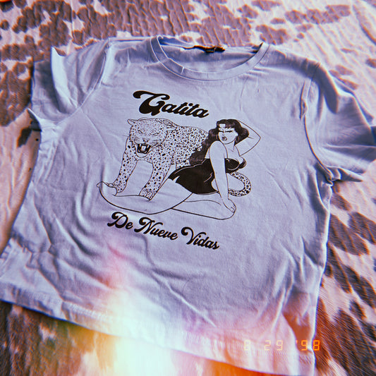GATITA BABY TEE BLUE