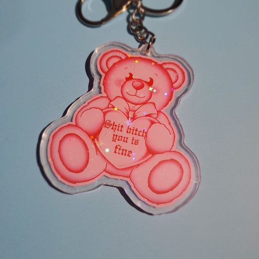 FINE BEAR Holographic keychain