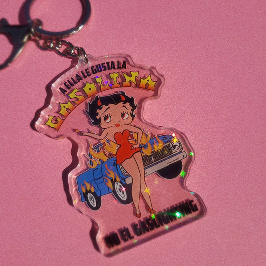 GASOLINA BETTY KEYCHAIN