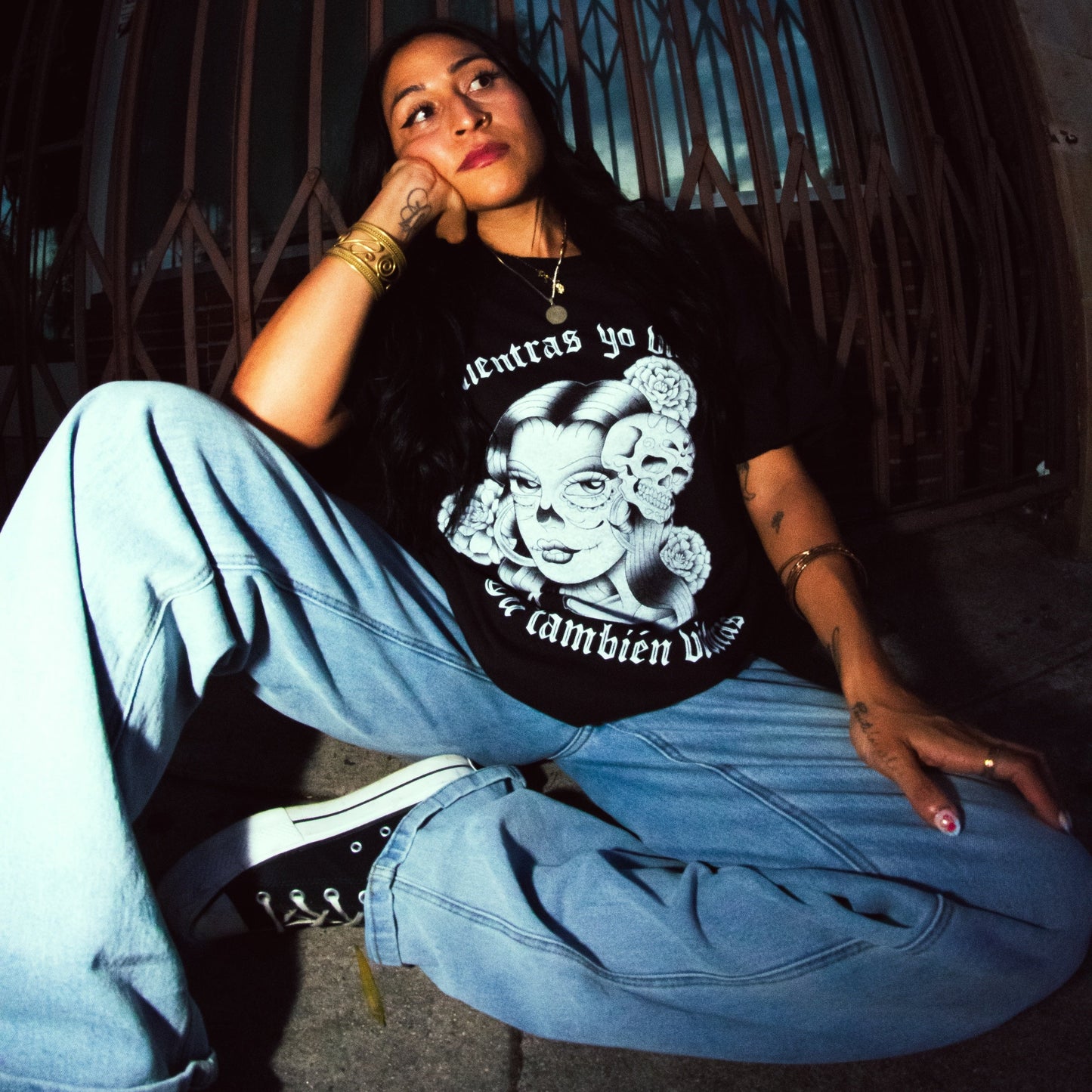 DIA DE LOS MUERTOS FRONT ONLY TEE