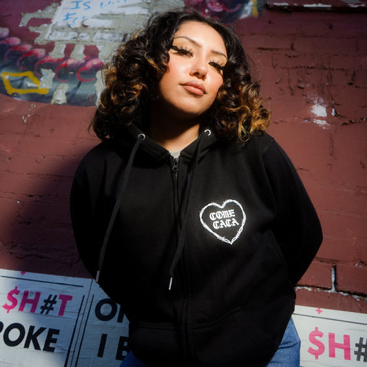 (FRONT ONLY) COME CACA ZIP UP SWEATER