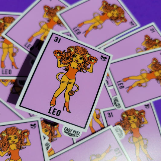 LEO ZODIAC LOTERIA STICKER