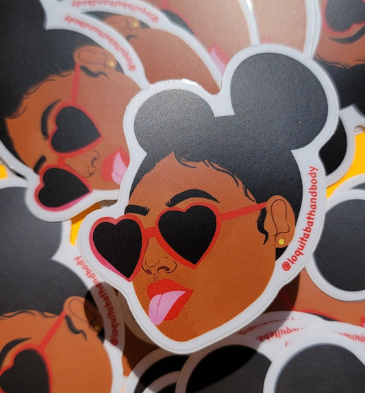 LOQUITA MORENA STICKER