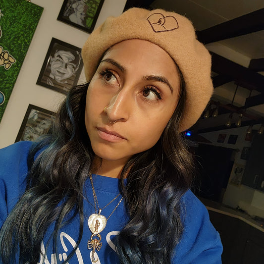 BAD BUNNY BERET (BEIGE)