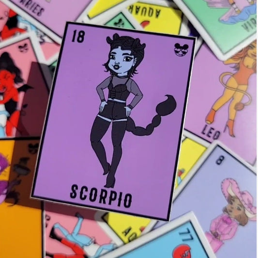 SCORPIO LOTERIA STICKER
