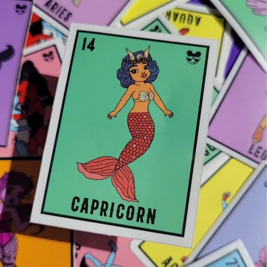 CAPRICORN ZODIAC LOTERIA STICKER