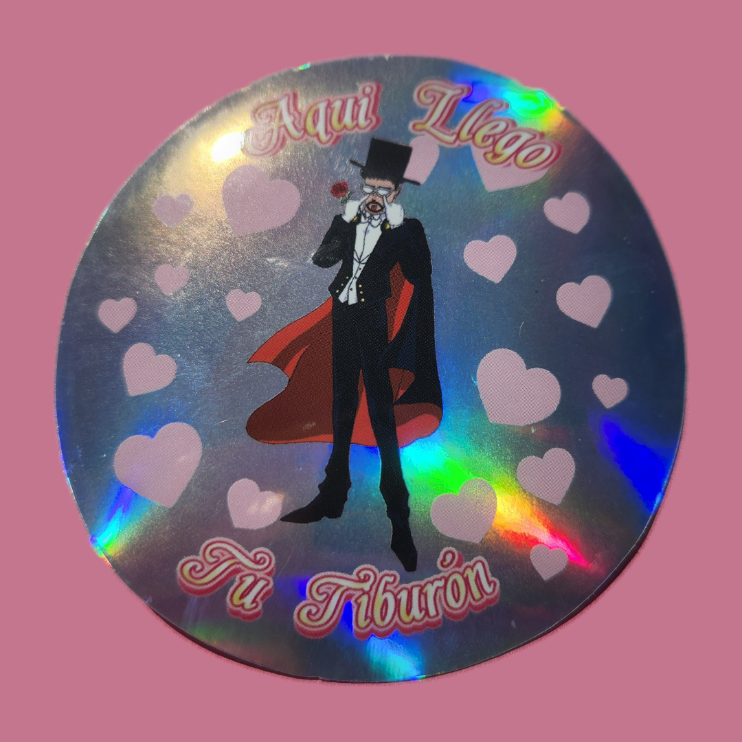 TUXEDO BUNNY HOLOGRAPHIC STICKER