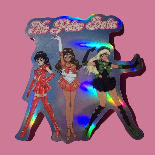 NO PELEO SOLA HOLOGRAPHIC STICKER